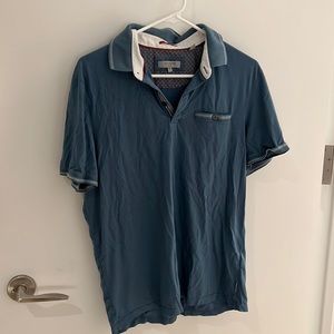 Ted baker size 4 / large men’s polo blue